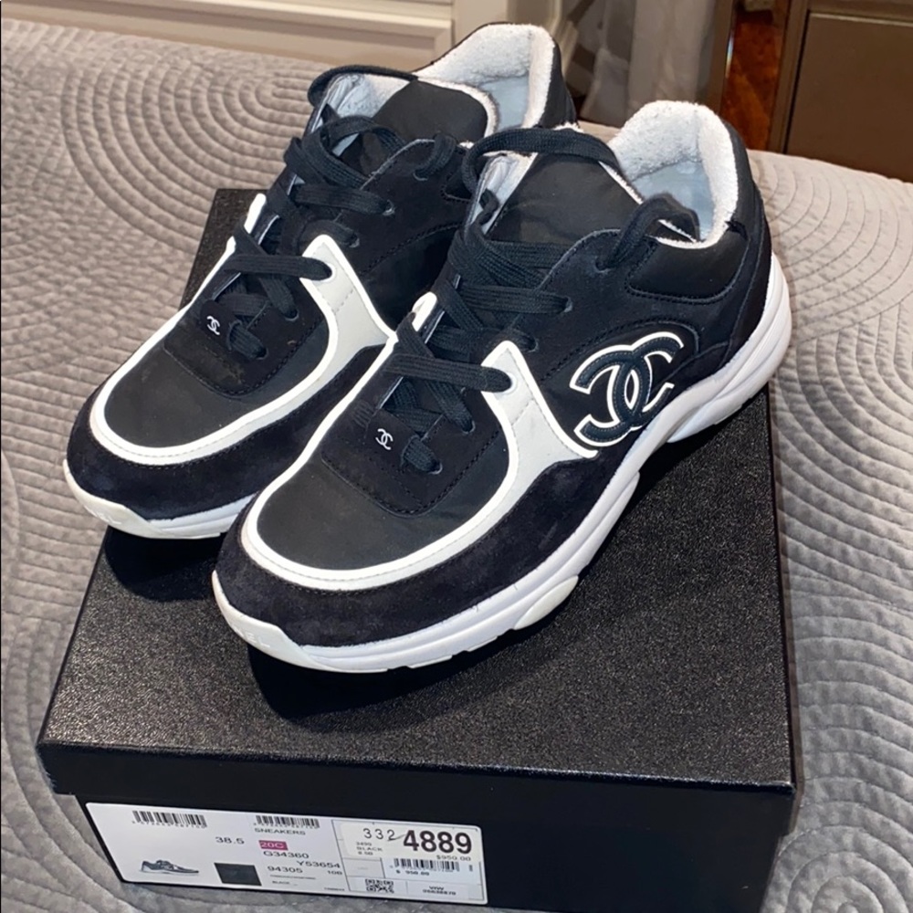 Chanel Black Sneakers